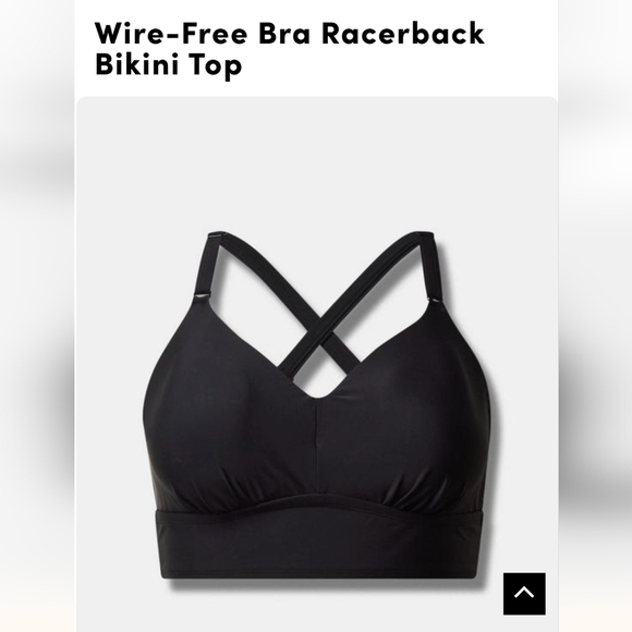 Torrid Wire-Free Bra Racerback Bikini Top plus size 4x DD/F, new! - Picture 4 of 7